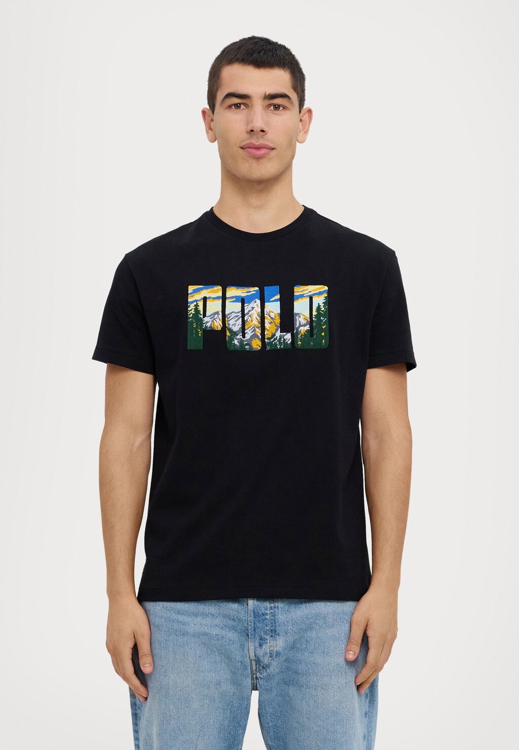 

Принт на футболке SHORT SLEEVE Ralph Lauren, черный