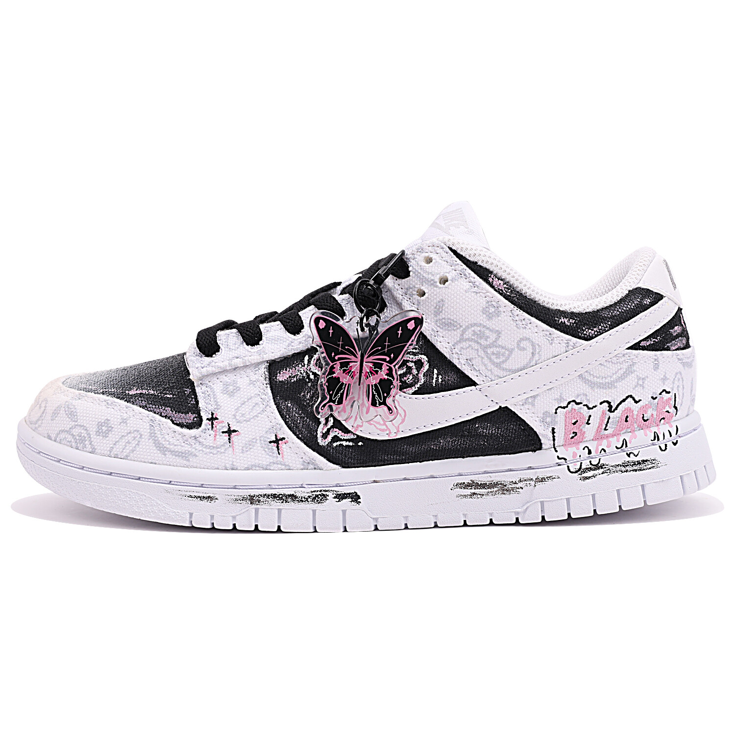 

Кроссовки Nike Dunk Skateboarding Shoes Women's Low-top Chalk White, белый