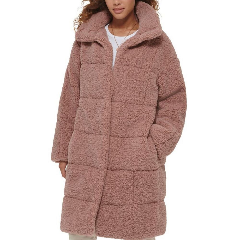 

Женское длинное стеганое пальто из шерпы Levi's, цвет Mauve