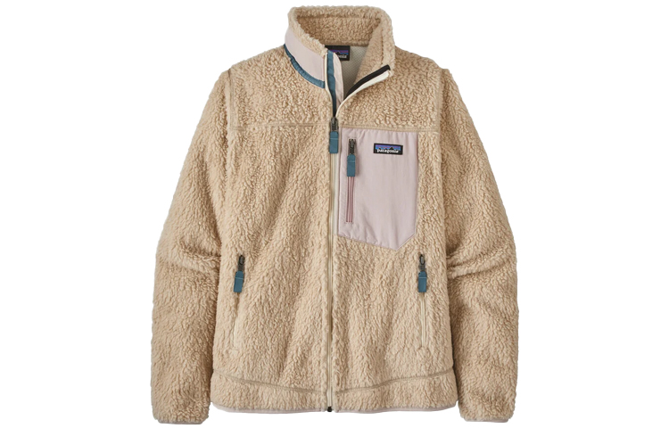 Patagonia Классическая куртка Retro-X, Natural/Smoke Blue/NTSB — фото 3