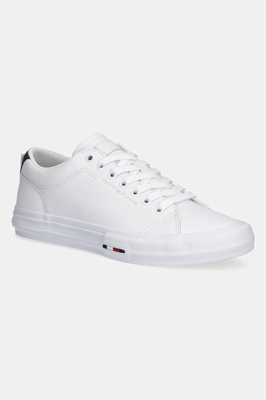 

Кожаные кроссовки TH HI VULC STREET LOW RWB LTH Tommy Hilfiger, белый