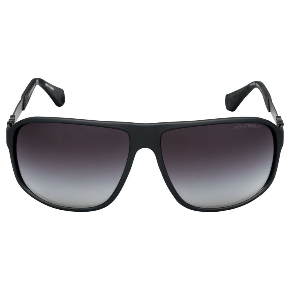 Emporio Armani EA4029 Мужские квадратные солнцезащитные очки, черные — фото 2