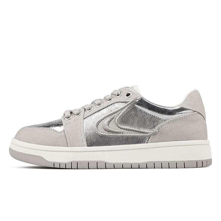 

Кроссовки Quantity LIANGHUO Skateboarding Shoes Women's Low-top Silver, серебряный, Серый, Кроссовки Quantity LIANGHUO Skateboarding Shoes Women's Low-top Silver, серебряный