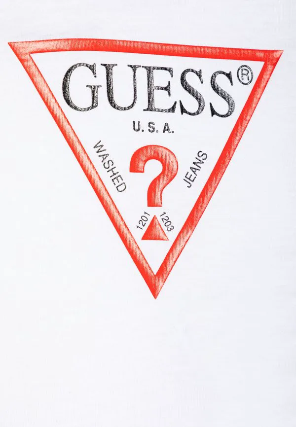 Детская футболка для мальчиков с принтом core Guess, Pure White — фото 4