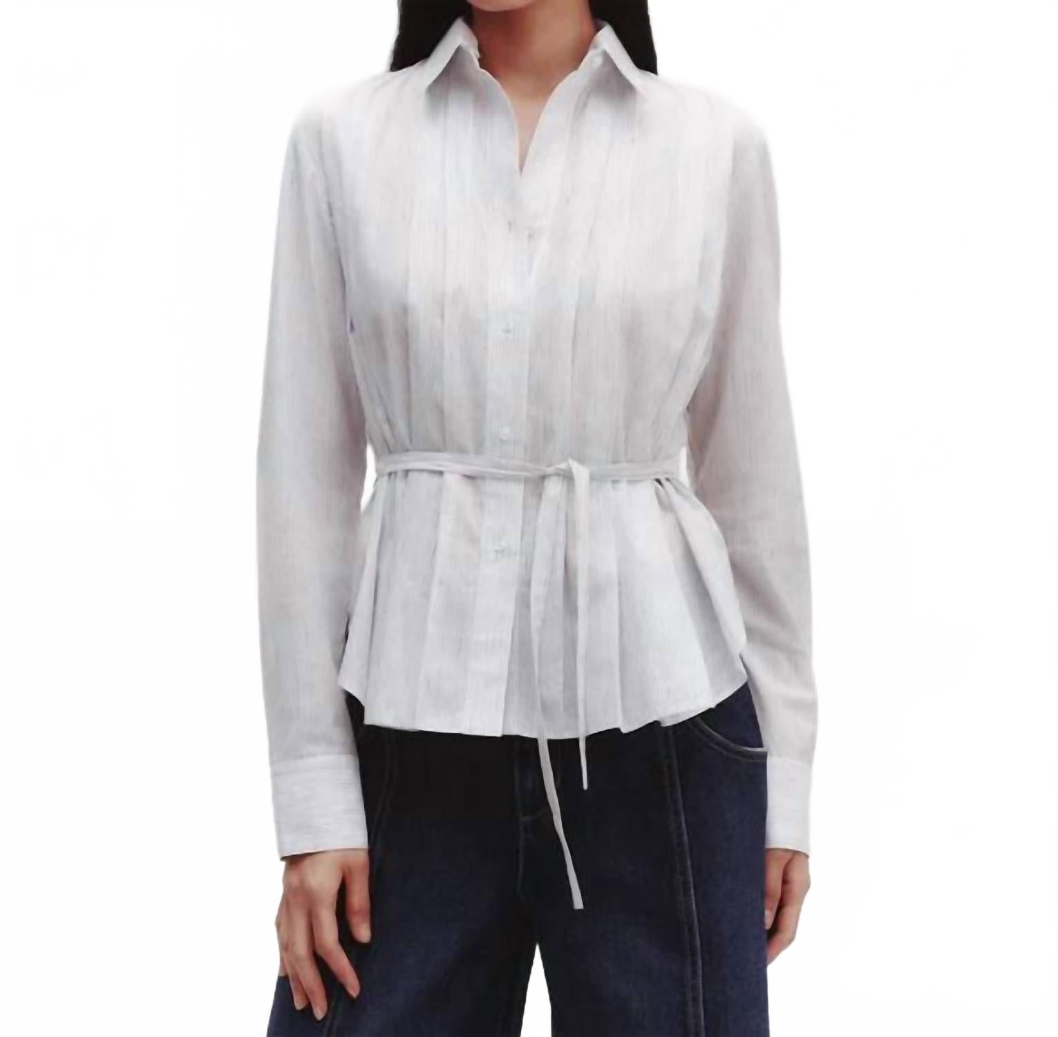 

Топ Francesca в бело-угольной расцветке TWP