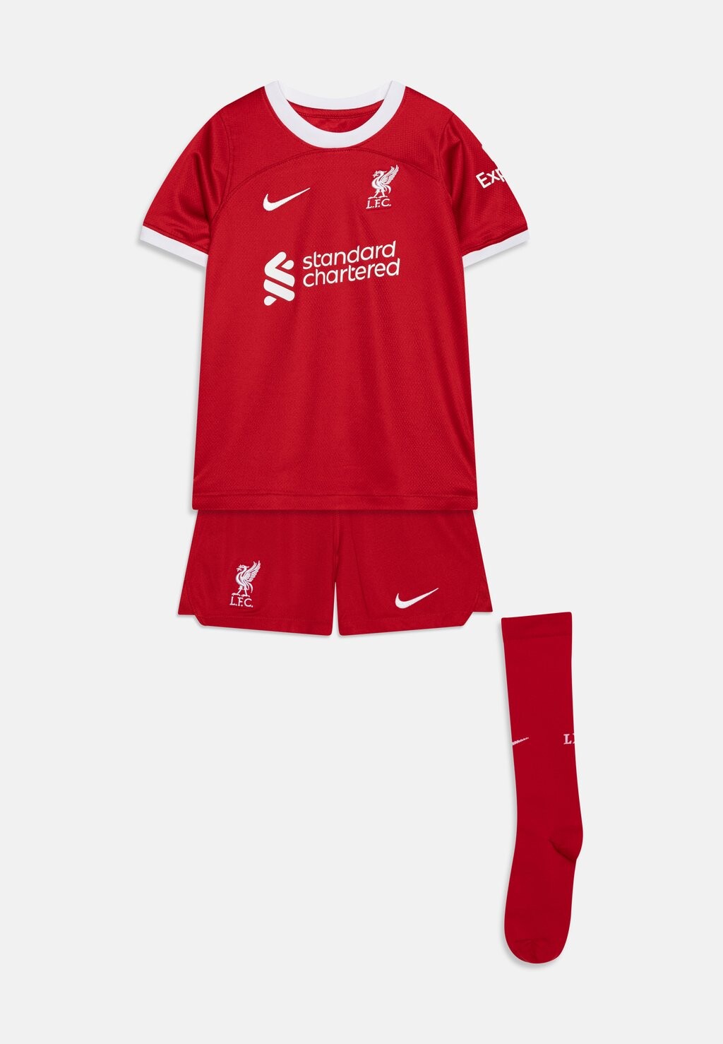 

Комплект LFC LK NK DF KIT HM Nike, цвет gym red/white