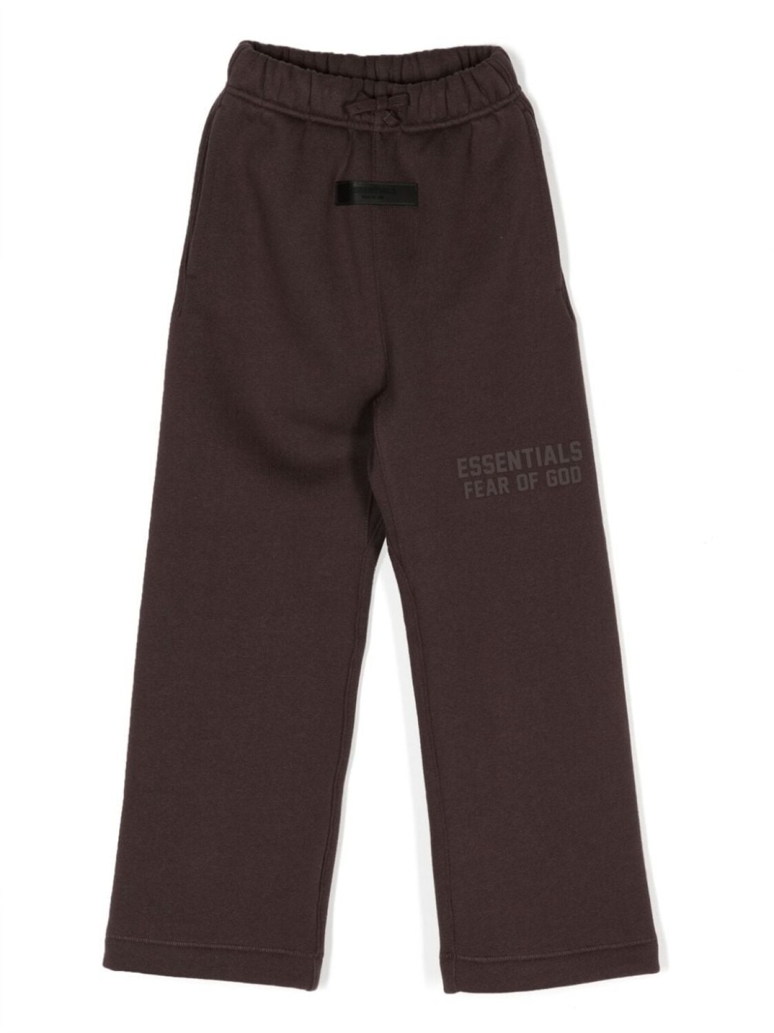 

FEAR OF GOD ESSENTIALS KIDS спортивные брюки с кулиской и логотипом, коричневый