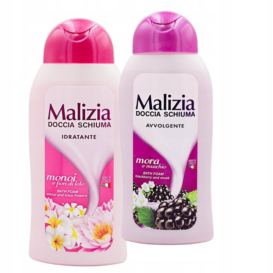 

Набор итальянских гелей для душа MALZIA с цветочными ароматами Malizia