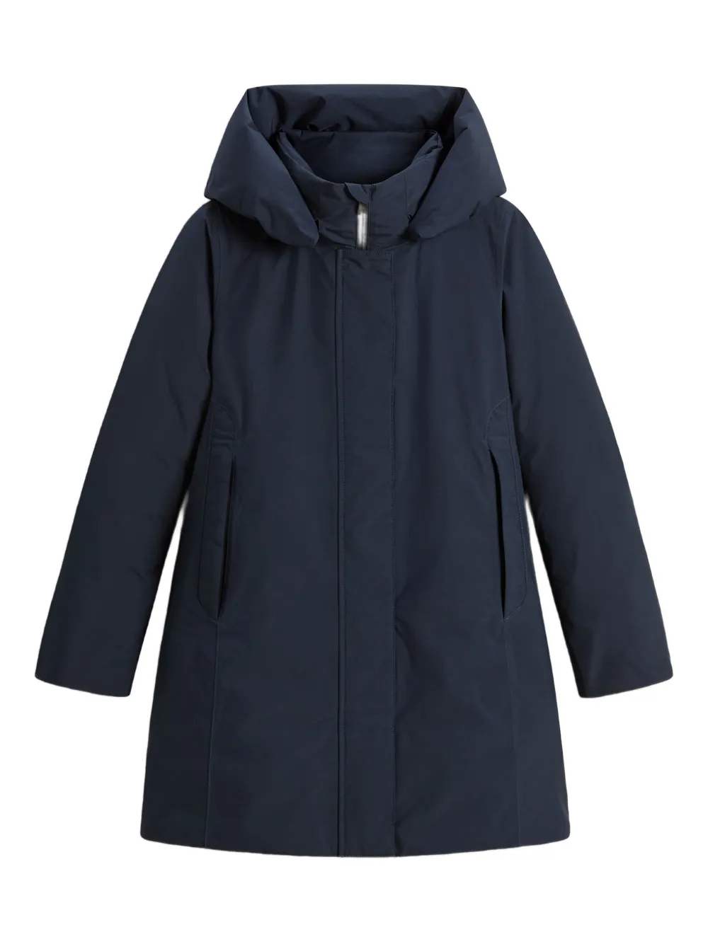 

Пальто на молнии с капюшоном Woolrich, синий