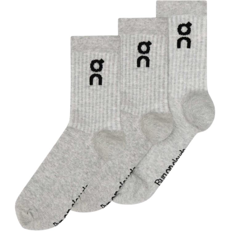 

Логотип Sock High 3P носки Mid Calf унисекс набор из 3 пар heather gray On, 3 Pack (Heather серый)