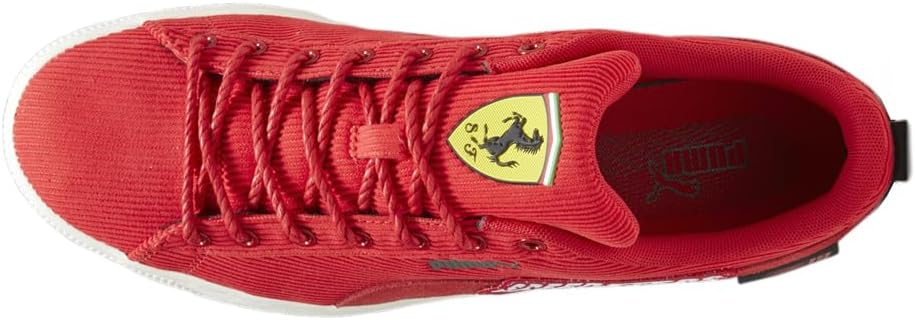 Мужские кроссовки PUMA Scuderia Ferrari Clyde Garage Crews с шнуровкой, повседневные - черные — фото 4