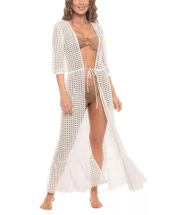 

Женская сетчатая накидка-пылезащита Guria Beachwear, белый