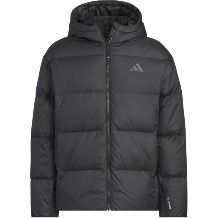 Базовый пуховик мужской с капюшоном Moderate Adidas, черный (comes with adidas bag 1 pc) — фото 3
