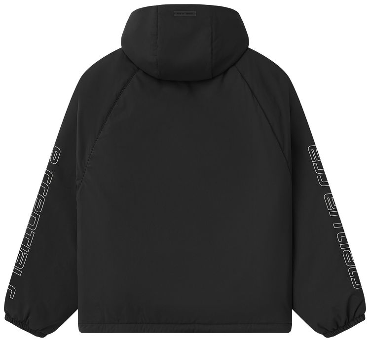 Нейлоновая куртка-анорак Fear of God Essentials с половинной молнией, черный — фото 2