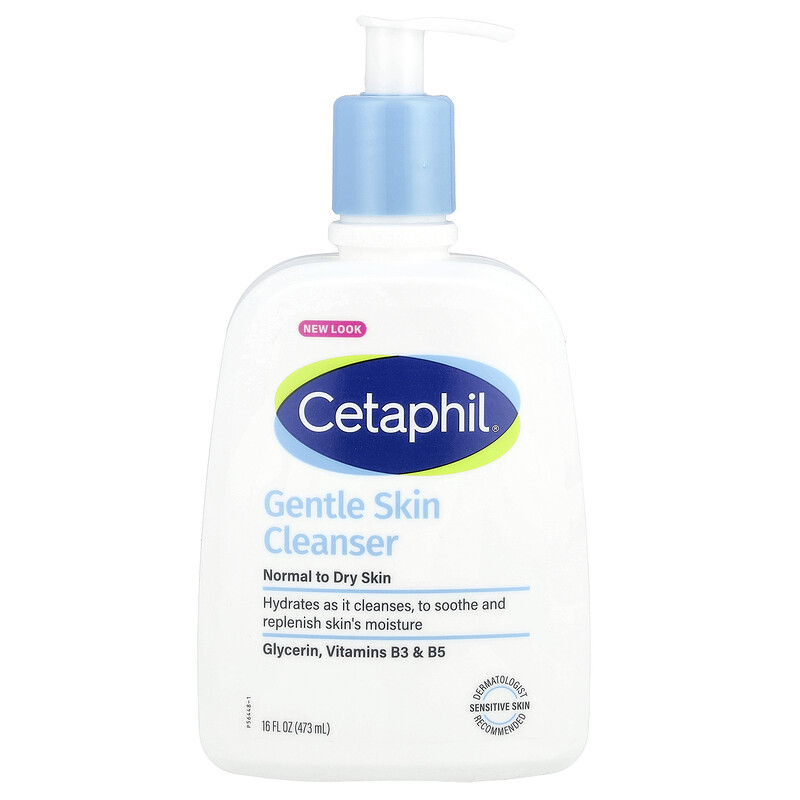 

Cetaphil, Мягкое очищающее средство, без отдушек, 473 мл (16 жидк. Унций)