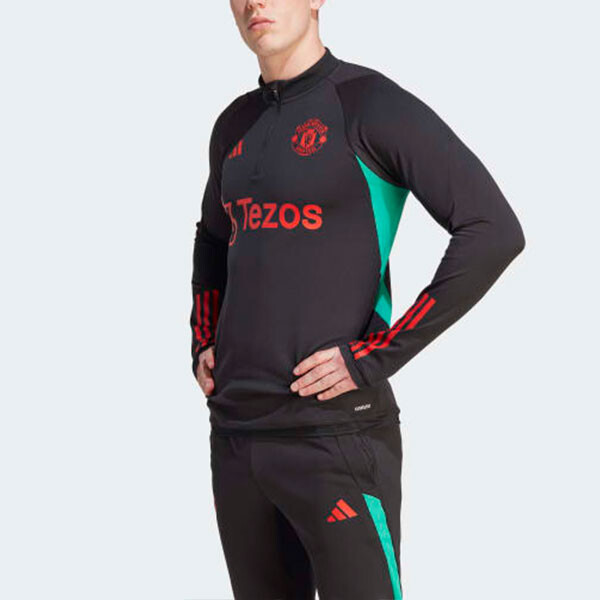 MANCHESTER UNITED THEATR OF DREAMS Толстовка мужская черная Adidas, черный — фото 4