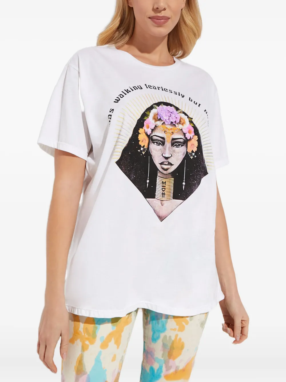 

Футболка с круглым вырезом One Teaspoon, белый