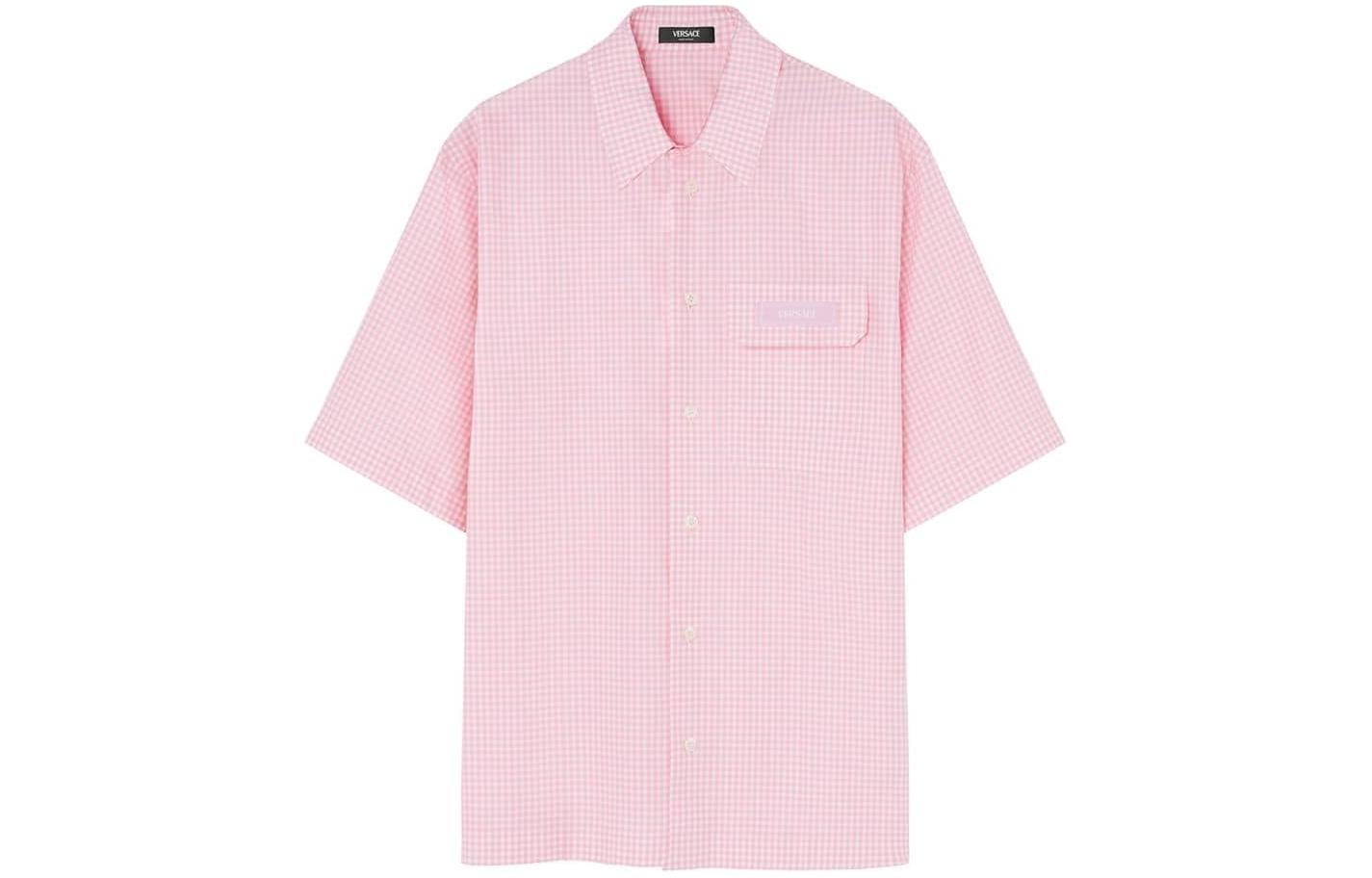 

Контрасто Оксфордская рубашка VERSACE, розовый