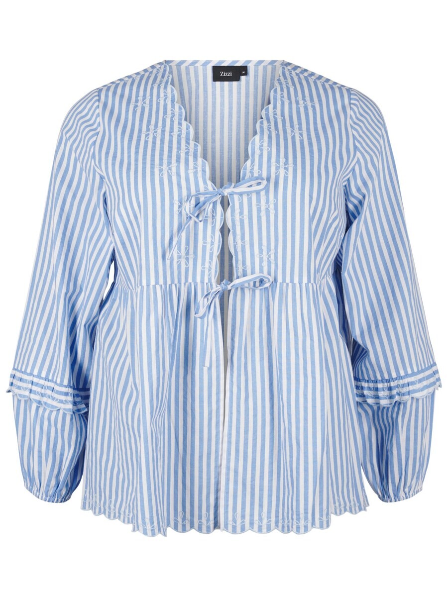 

Блузка Zizzi Blouse Esela, светло-синий
