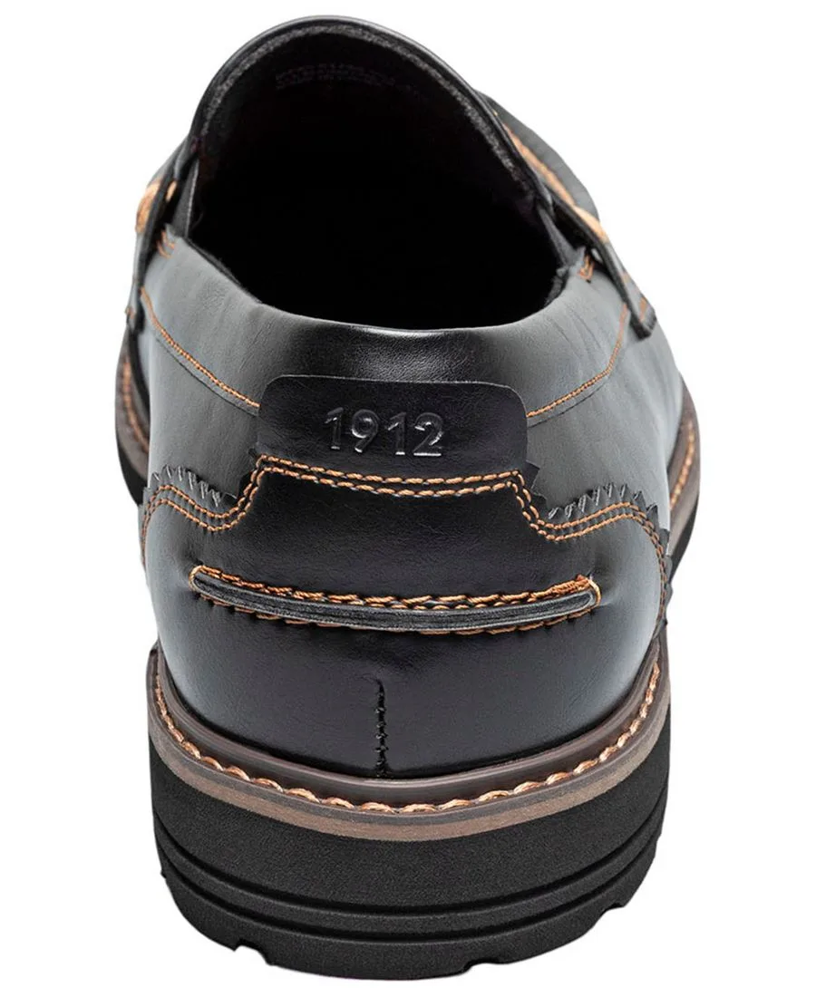 Мужские лоферы Oslo Moc-Toe Penny Loafers Nunn Bush, черный — фото 3