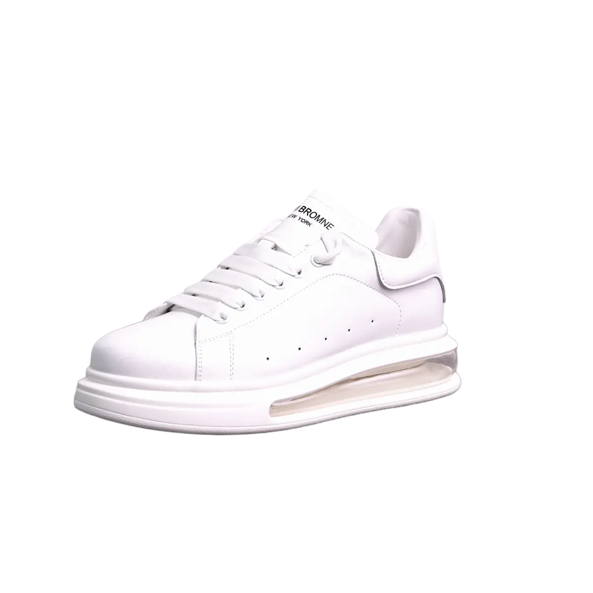 

Banas Высокие устойчивые к истиранию низкие скейтерские кроссовки мужские бело-серебристые, цвет White Silver