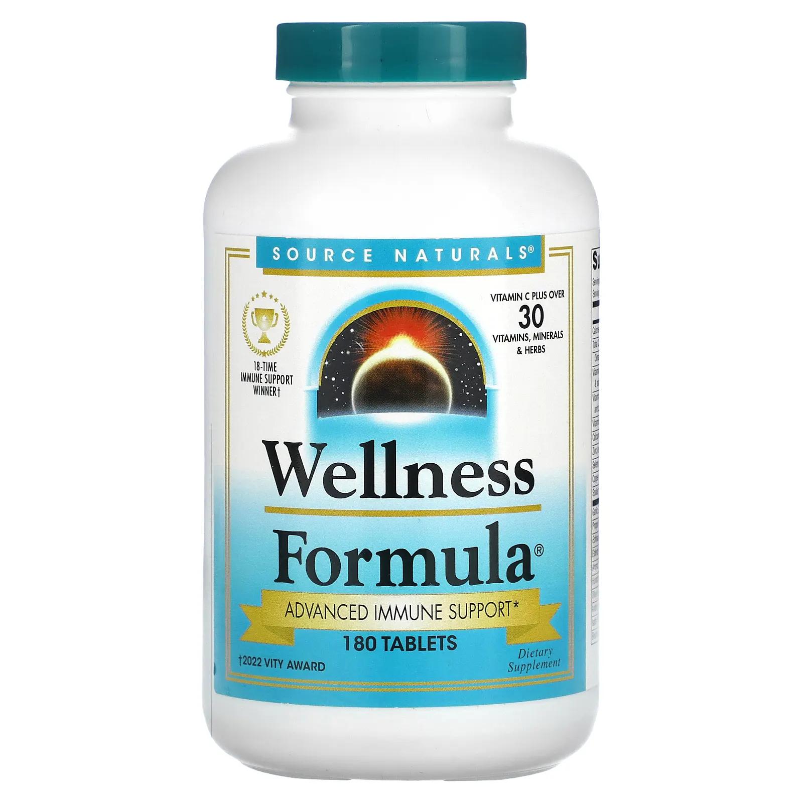 

Source Naturals Wellness Formula 180 таблеток