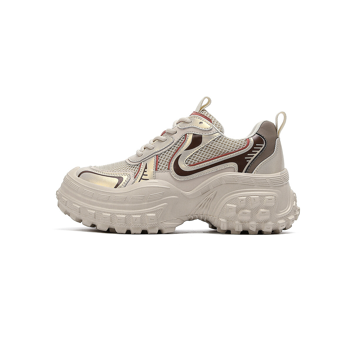 

Кроссовки женские толстые низкие Harson, цвет Beige Gold