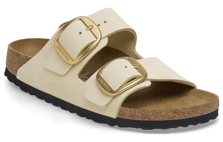 

Сандалии Arizona с большой пряжкой Birkenstock, цвет Apricot Cream