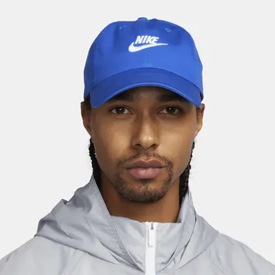 

Бейсболка Nike Club Unstructured Futura Wash Cap, цвет Game Royal/White