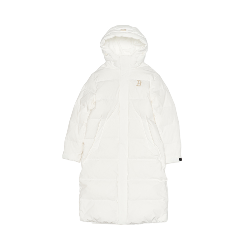 

MLB Бейсбольная куртка пуховик Бостон Ред Сокс, Standard Ivory White