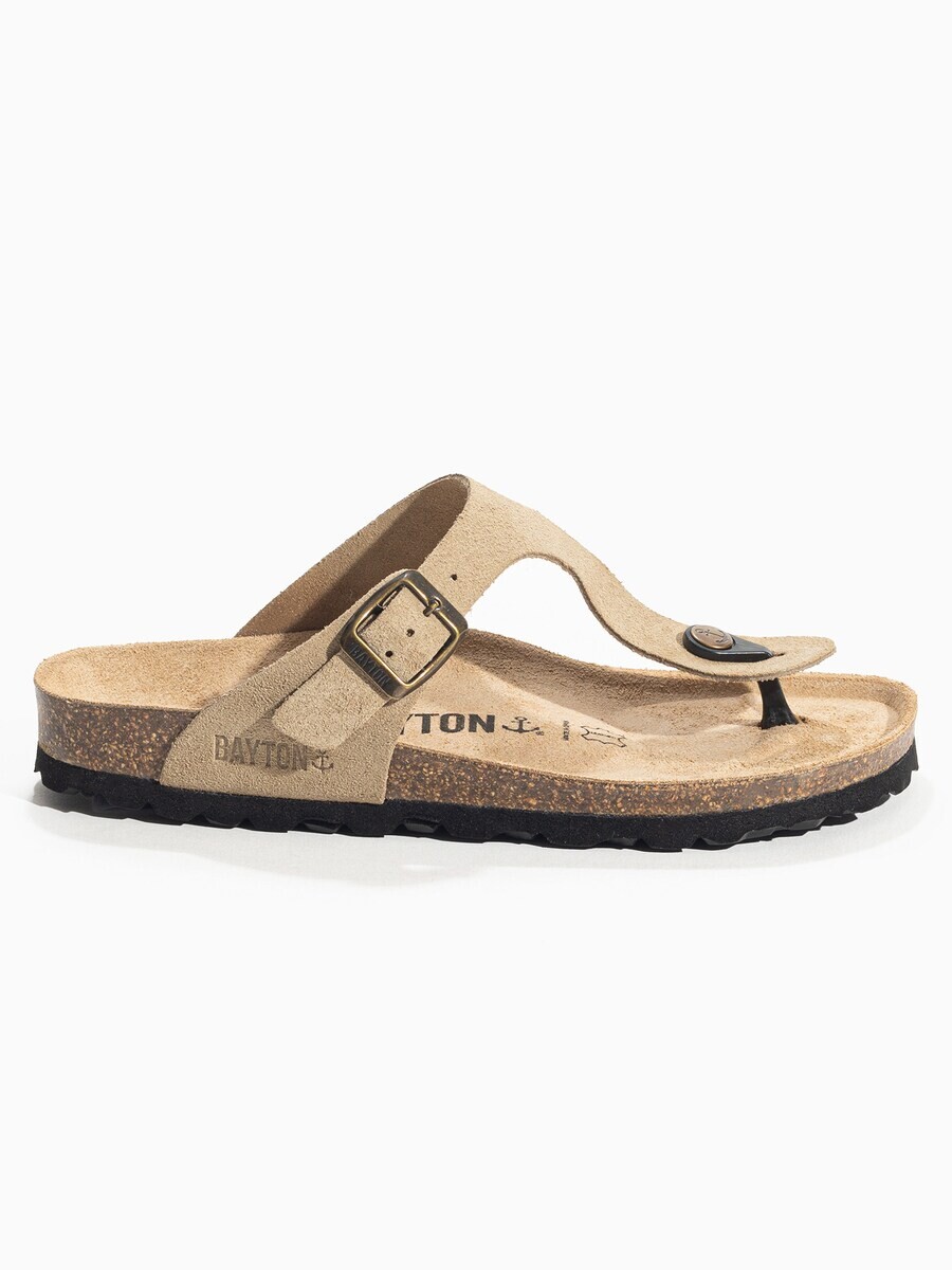Сандалии с т-образным ремешком Bayton T-Bar Sandals Melia, бежевый — фото 4