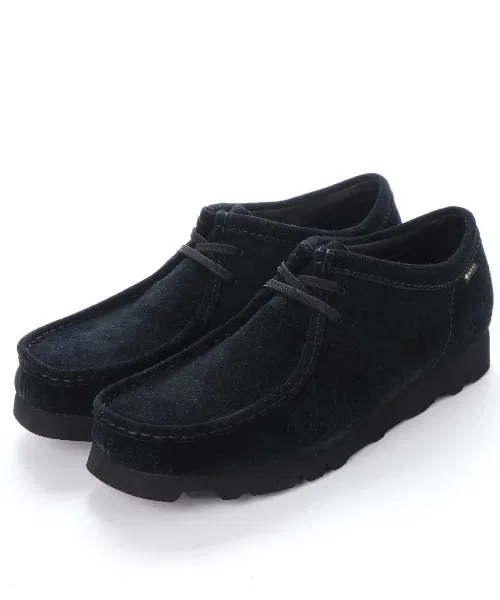 Унисекс мокасины из замши Clarks Wallabee GTX с водонепроницаемой мембраной белые — фото 4
