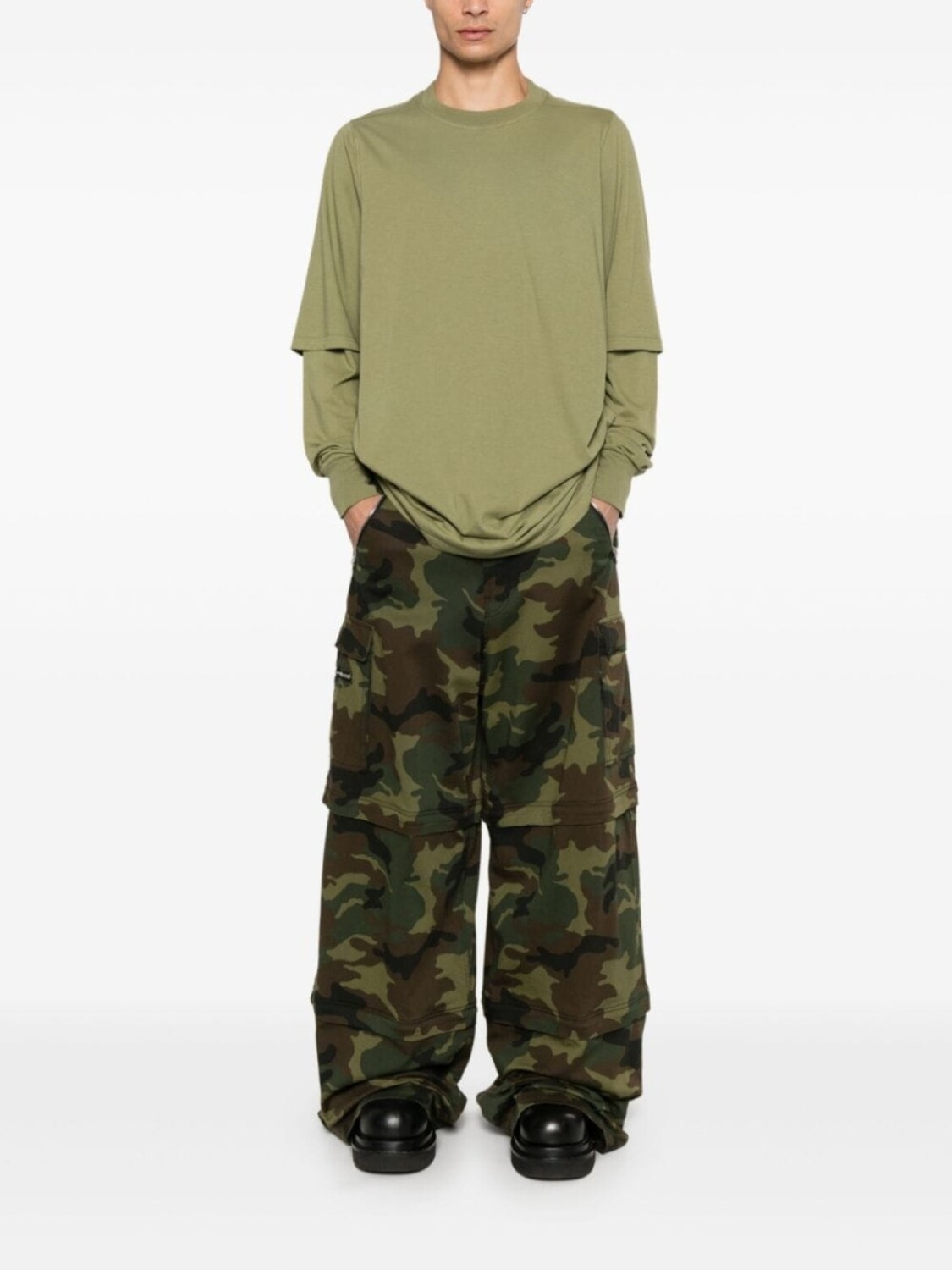 Rick Owens DRKSHDW футболка Hustler T, зеленый — фото 2
