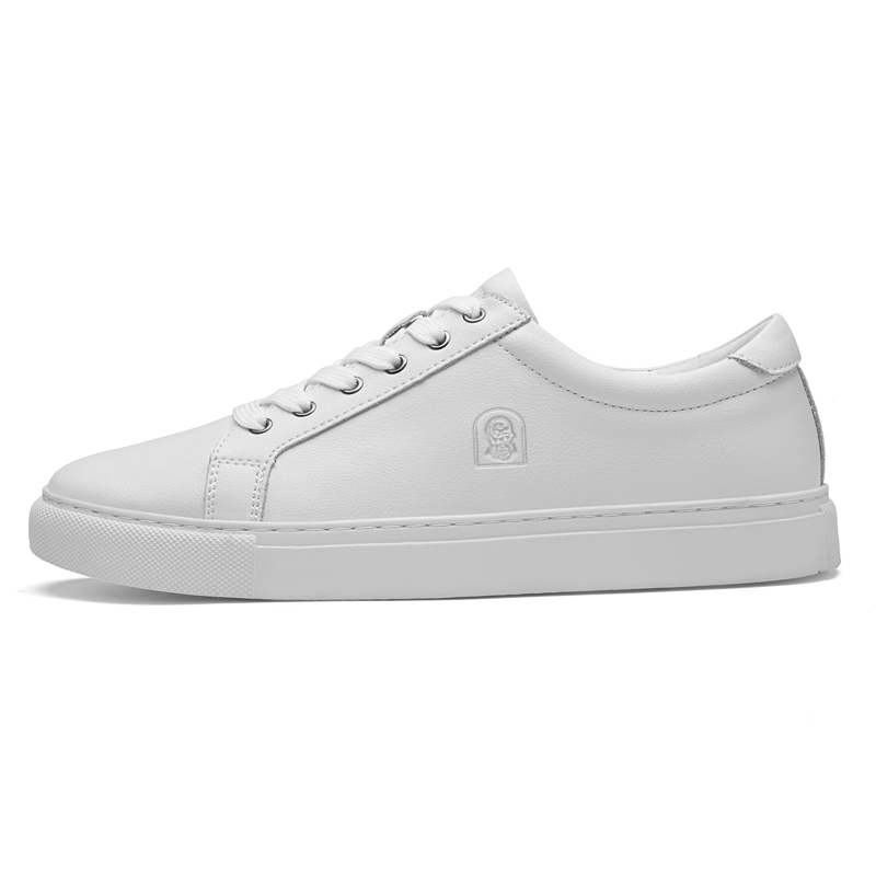 

LAORENTOU Низкие скейтерские кроссовки мужские белые всесезонные, цвет White All-Season