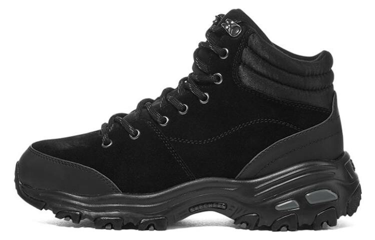 

Кроссовки женские высокие черные Skechers