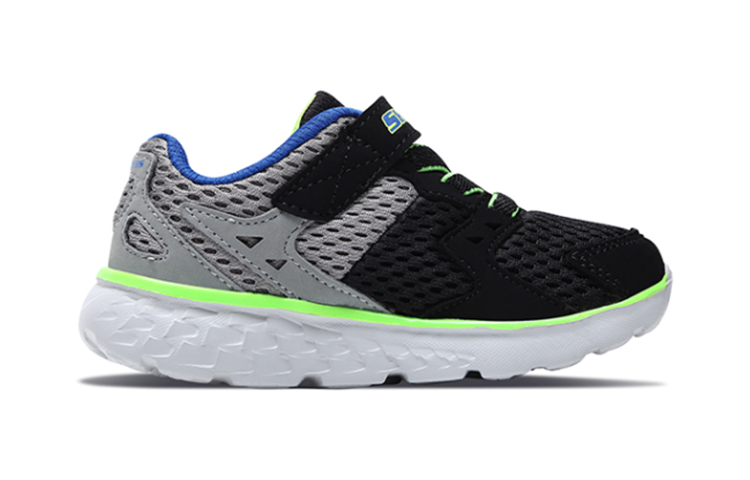 Skechers Детские кроссовки Go Run 400 с низким верхом, износостойкие, серо-черного цвета, для детей от 3 до 7 лет — фото 4