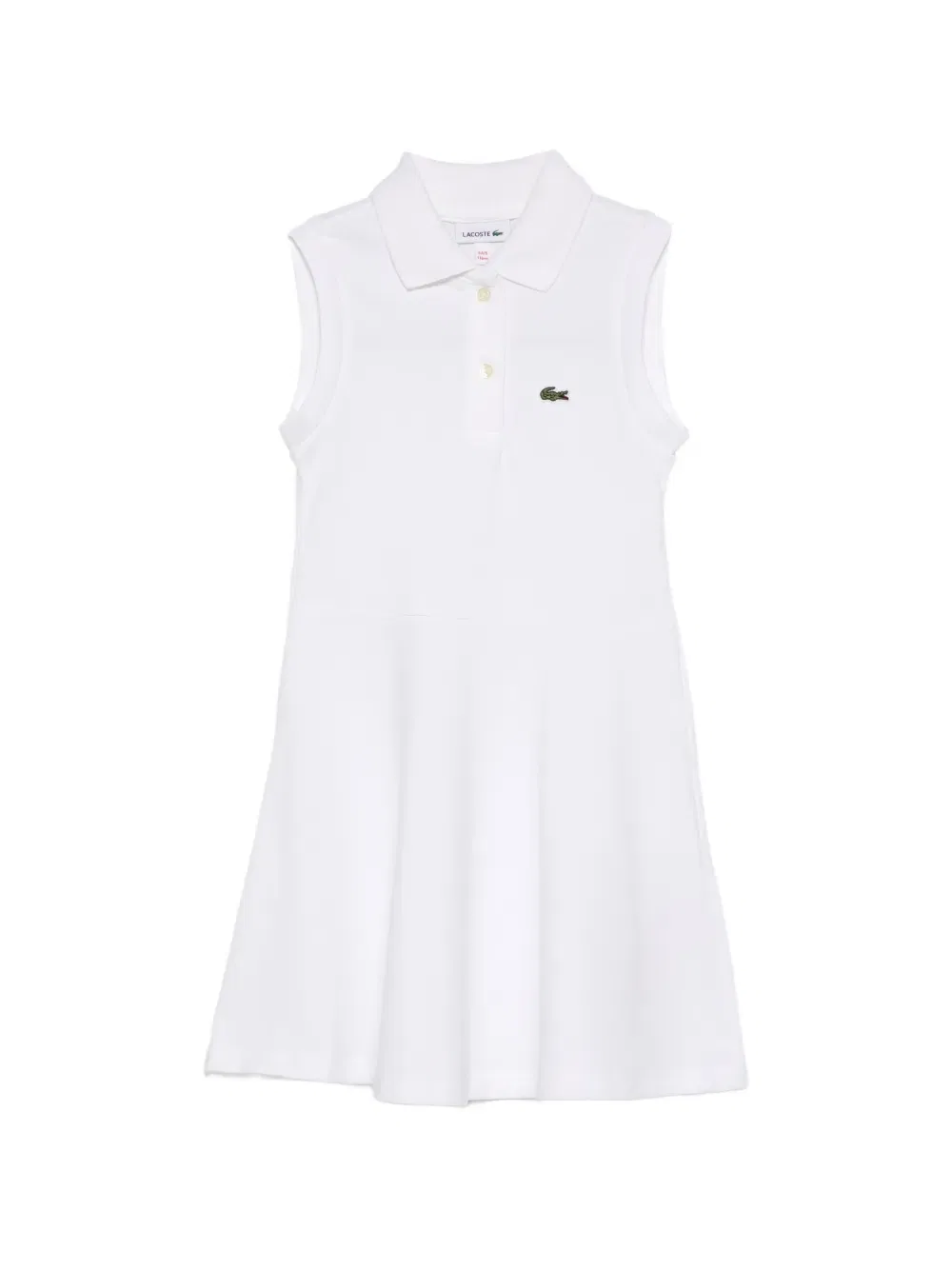 Платье с логотипом Lacoste Kids, белый