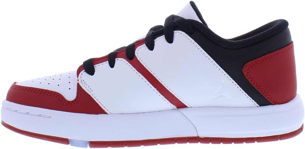 Кроссовки Nike Jordan NU Retro 1 Low GS для мальчиков, белый/черный/красный — фото 3