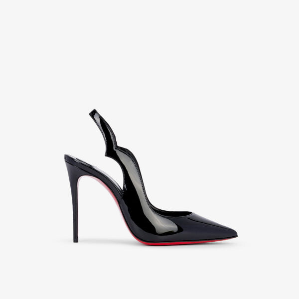 Лакированные корты Hot Chick Sling 100 Christian Louboutin, черный