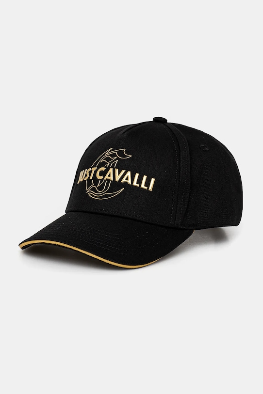 

Хлопковая кепка с козырьком Just Cavalli, черный