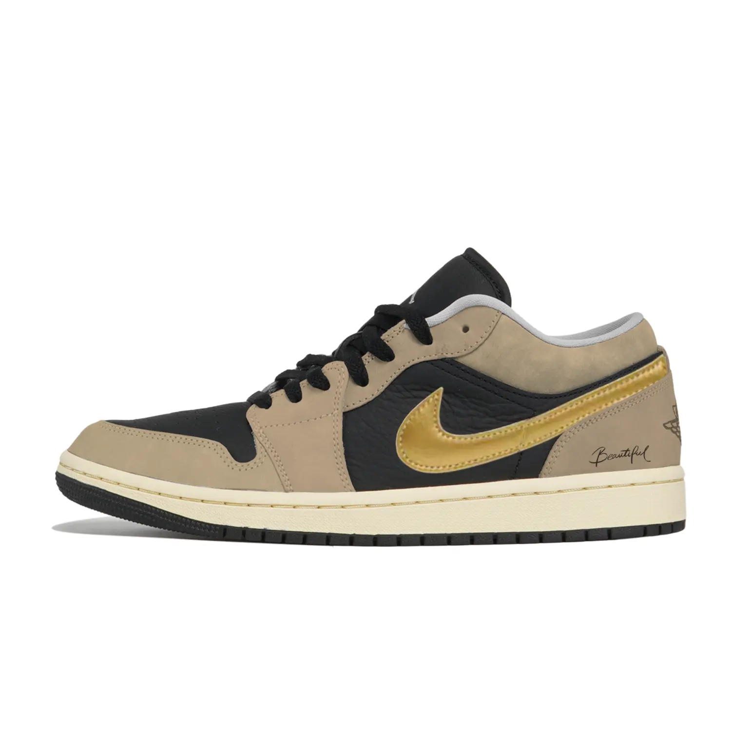 

Jordan Air 1 Horse Year CHY Industrial Manufacturing, Gilded Brown Island устойчивый к истиранию низкий верх