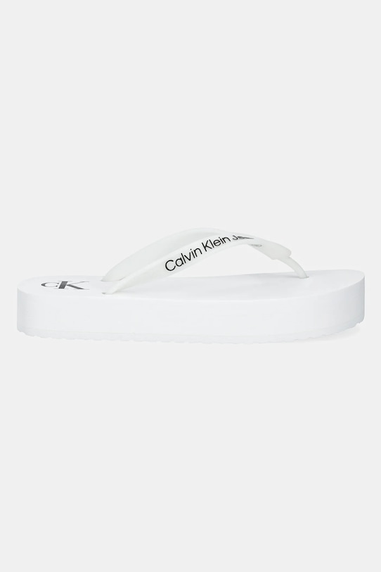 Шлепки Beach Sandal Flatplatform TPU Calvin Klein Jeans, белый — фото 2