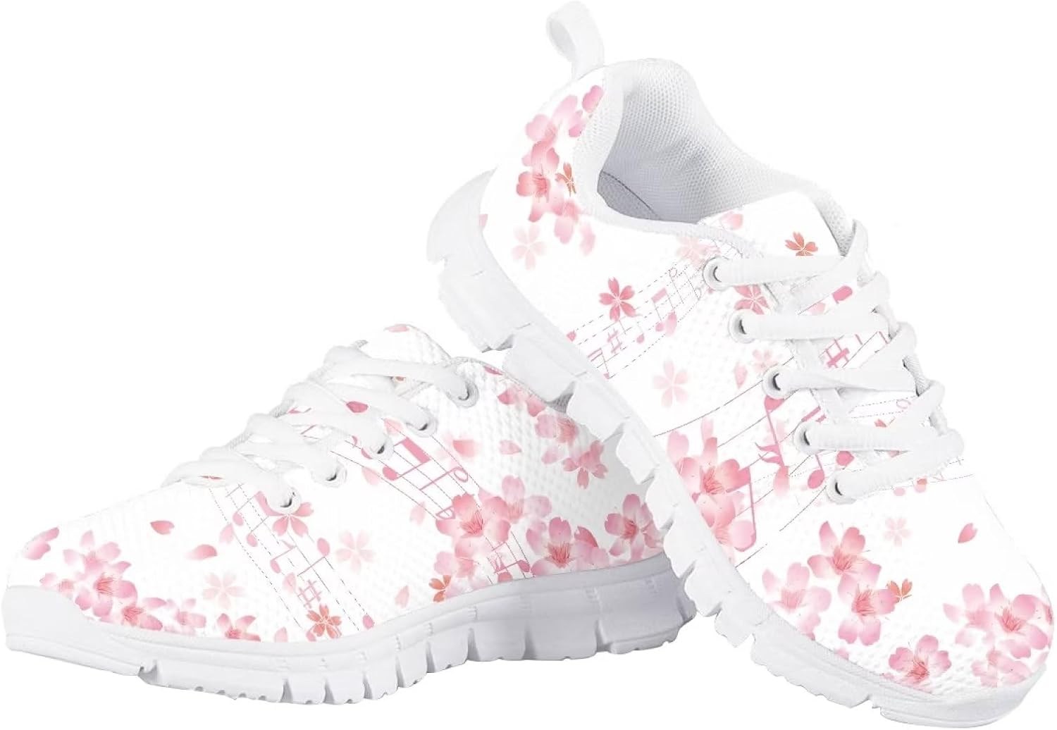 

Детские кроссовки Binienty для мальчиков и девочек, для бега и тенниса, легкие, дышащие, спортивные, для детей, Cherry Blossom