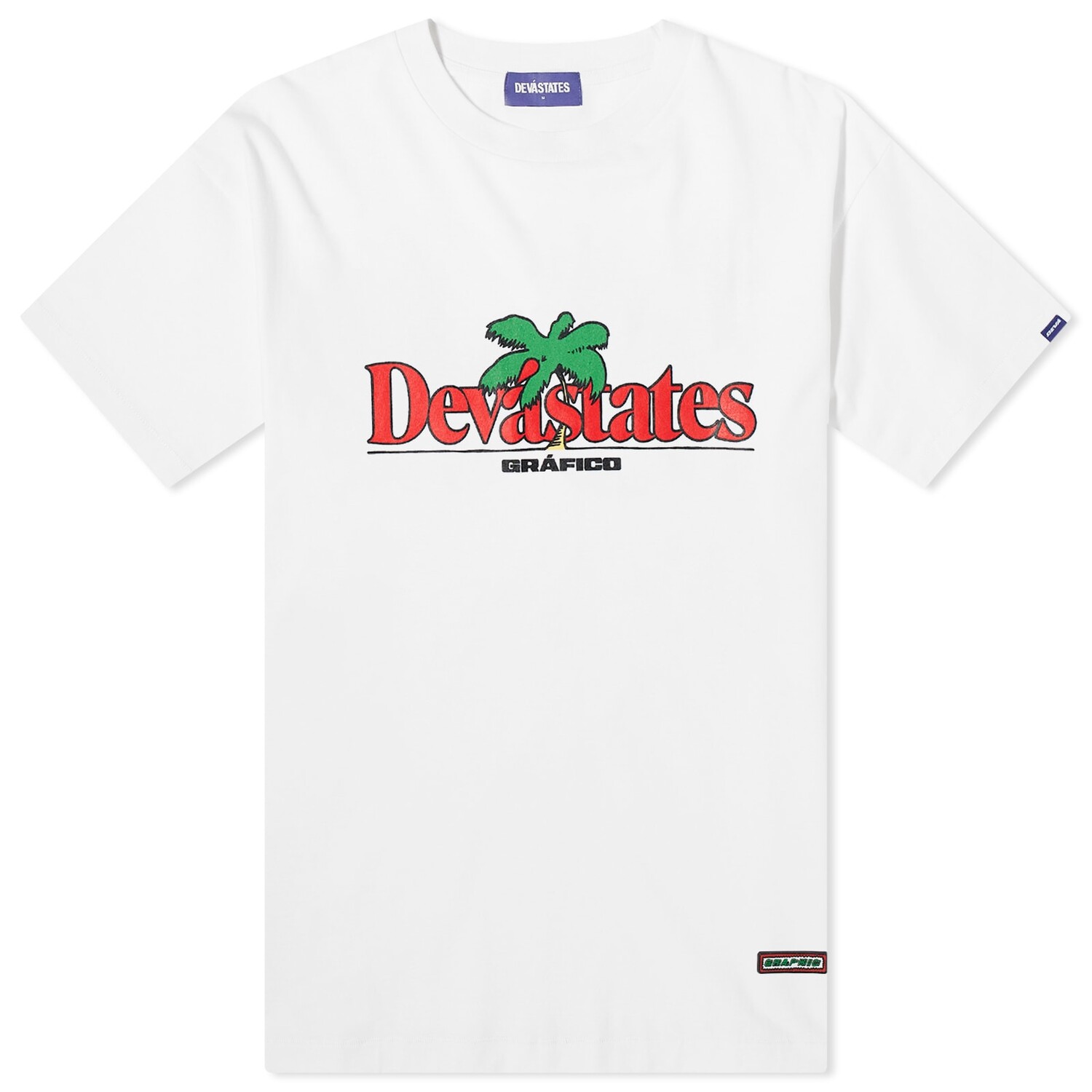 

Футболка Deva States Grafico T-Shirt, белый