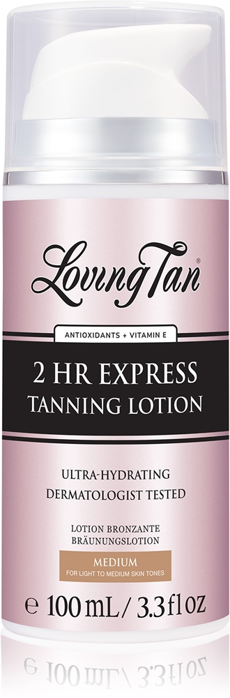 

2-Часовой экспресс-увлажняющий лосьон для загара Loving Tan, atspalvis medium 100 мл