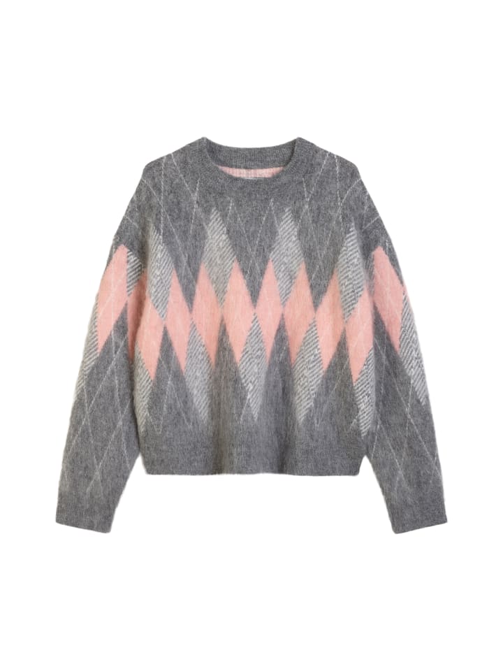 

Свободный вязаный свитер средне-серого цвета Marc O'Polo DENIM