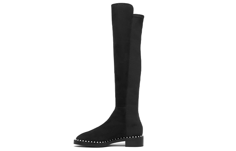 SW 5050 PEARL Женские черные сапоги выше колена Stuart Weitzman