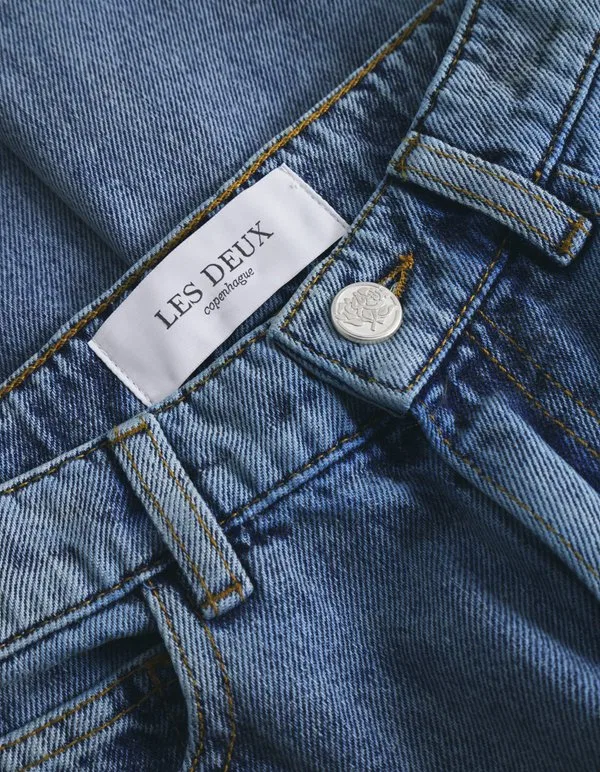 Джинсы свободного кроя ryder Les Deux, Medium Indigo Wash — фото 4