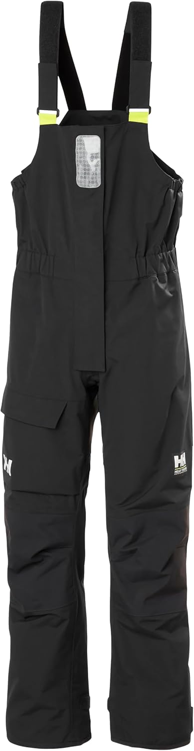 

Брюки-комбинезон Helly-Hansen Pier 3.0 - штормовые парусные штаны - рыбацкие комбинезоны с усиленными коленями - легкие водонепроницаемые комбинезоны Helly Hansen, 980 Ebony/4.0