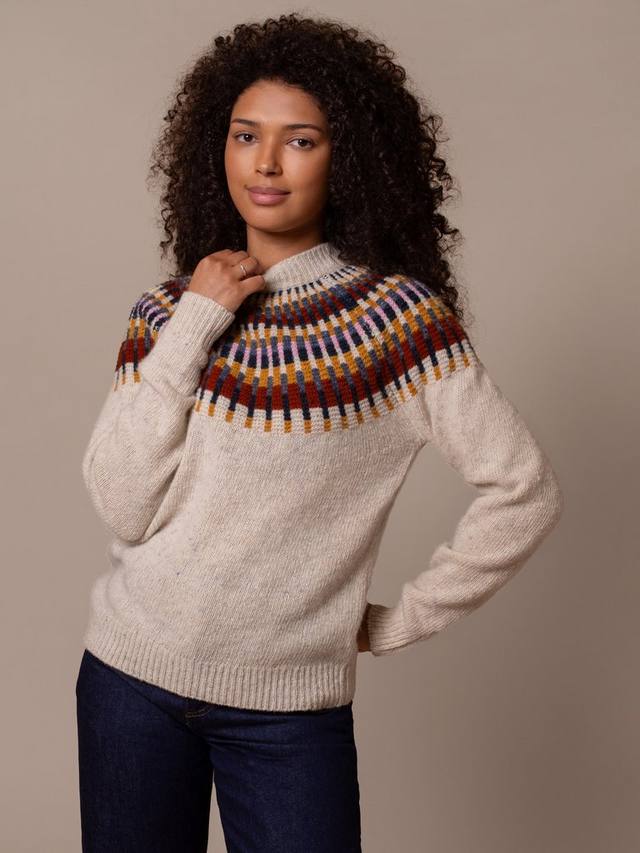 

Джемпер из чистой шерсти с узором фэр-айл Celtic & Co., Oatmeal